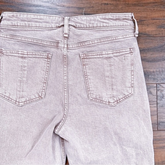 rag & bone • Nina High-Rise Cigarette jean slim straight leg Rose Glitz pink - Picture 9 of 11